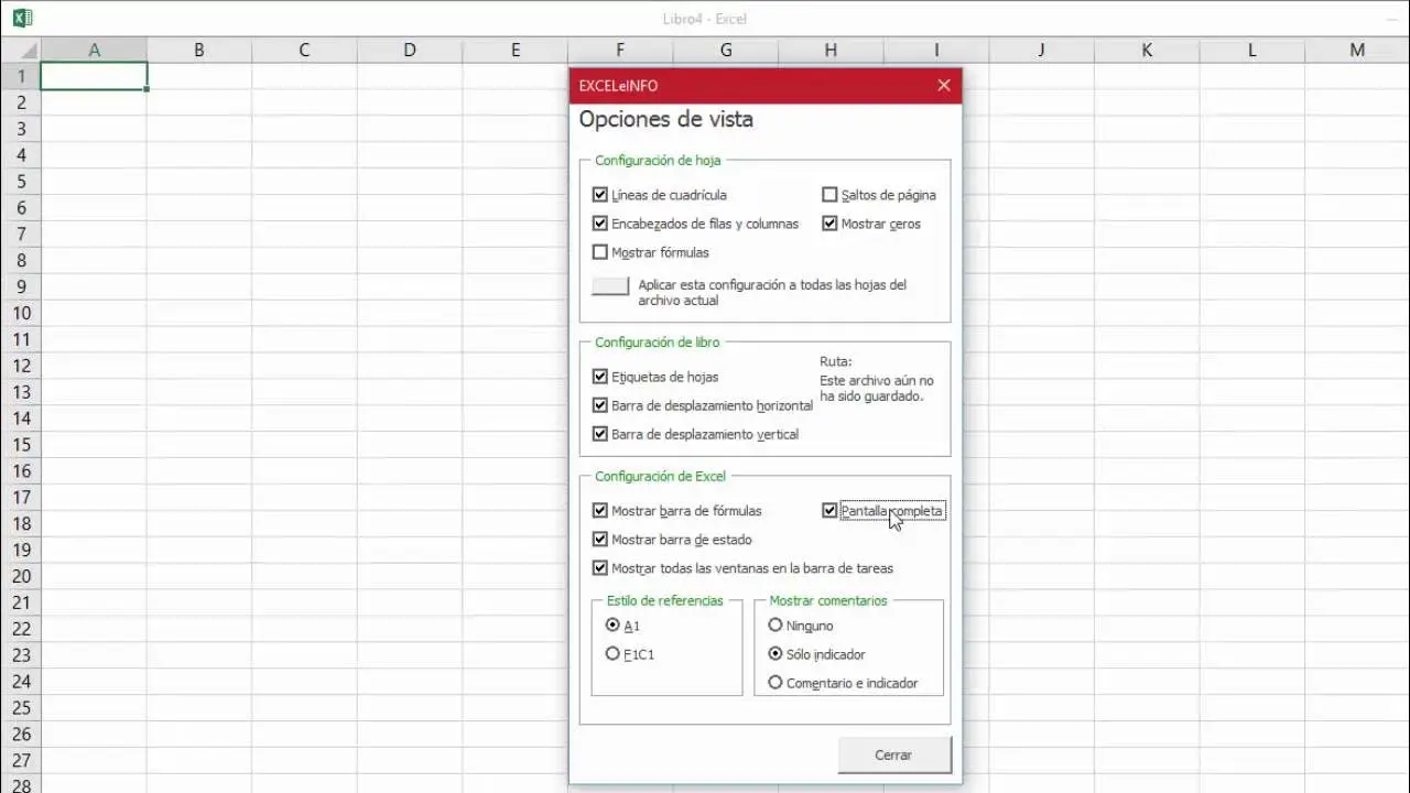 pantalla completa excel teclado - Cómo ajustar una hoja de Excel para imprimir en toda la hoja