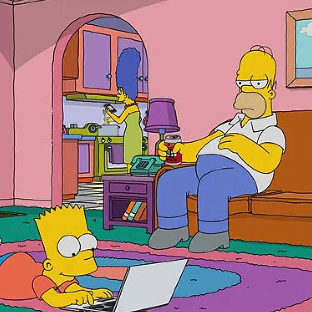 a nosotros nos eligio una computadora los simpsons - Qué le dijo Homero a Marge