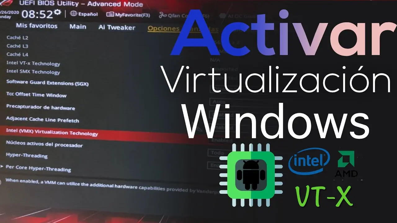 habilite la virtualización en su computadora - Qué pasa si activo la virtualización en mi PC